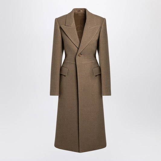 Burberry Beige single-breasted wool coat