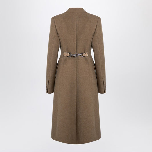 Burberry Beige single-breasted wool coat