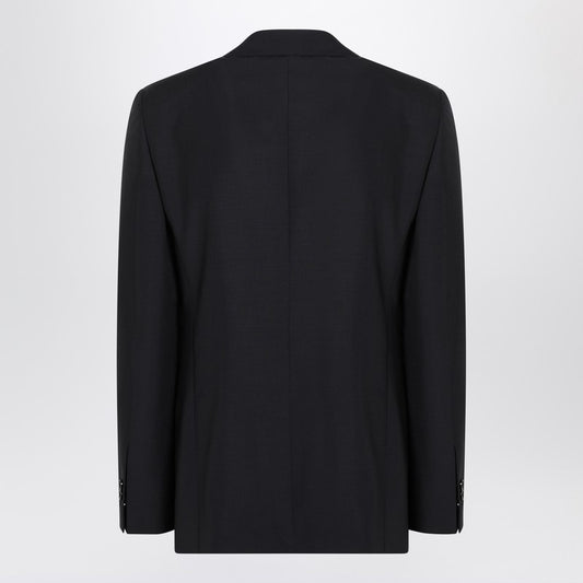 Burberry Navy blue wool blend jacket