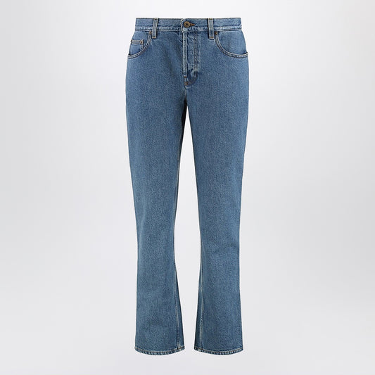 Burberry Straight jeans in Mid blue denim