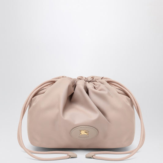 Burberry Reversible pouch in pink nylon with Check pattern