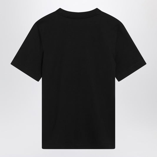 Burberry Black T-shirt with Equestrian Knight Design