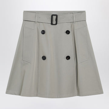 Burberry Beige trench mini skirt in gabardine