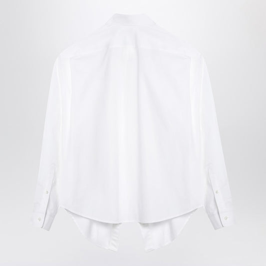 Balenciaga Asymmetrical white cotton shirt