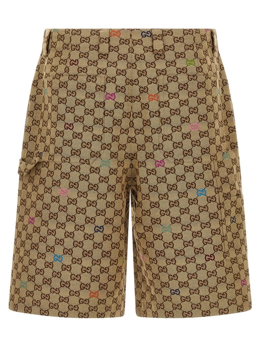 Gucci Multicolor Fil Coupé Bermuda Shorts