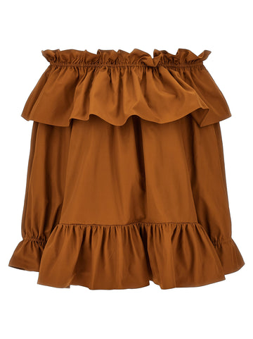 Saint Laurent Flounces Mini Dress