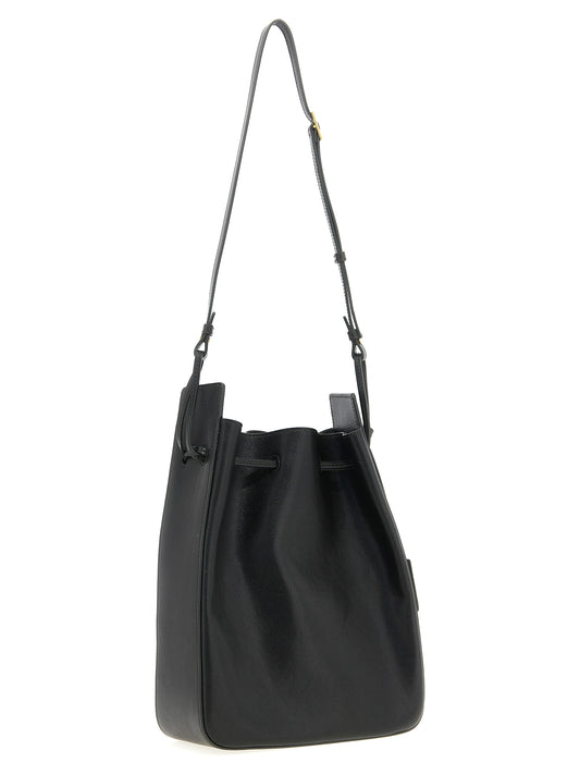 Saint Laurent Large Leather Bucket Bag