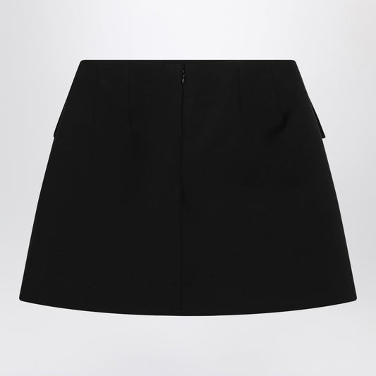 Alexander McQueen Black wool mini skirt