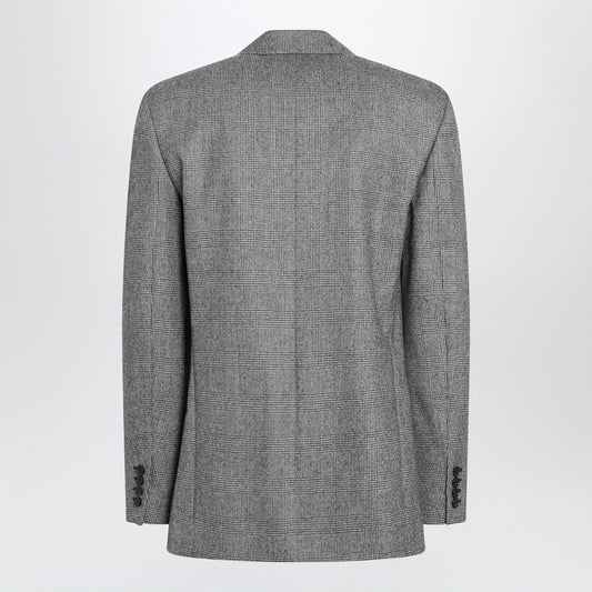 Saint Laurent Gray jacket in Prince of Wales check