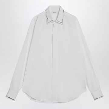 Alexander McQueen White cotton shirt with studs