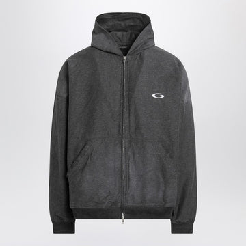 Balenciaga Trompe L''Oeil anthracite mélange cotton sweatshirt