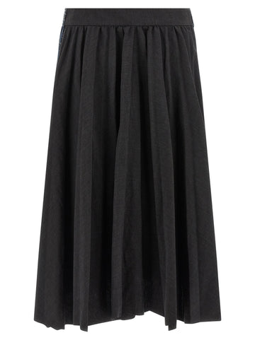 Balenciaga Hybrid Pleated Skirt