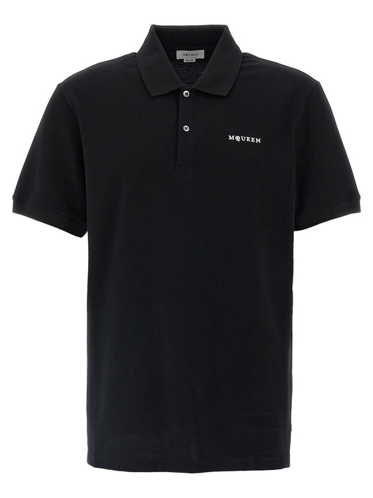 Alexander McQueen Logo Embroidery Polo Shirt