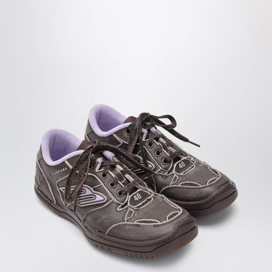 Balenciaga Hamptons Worn-Out sneakers brown and lilac