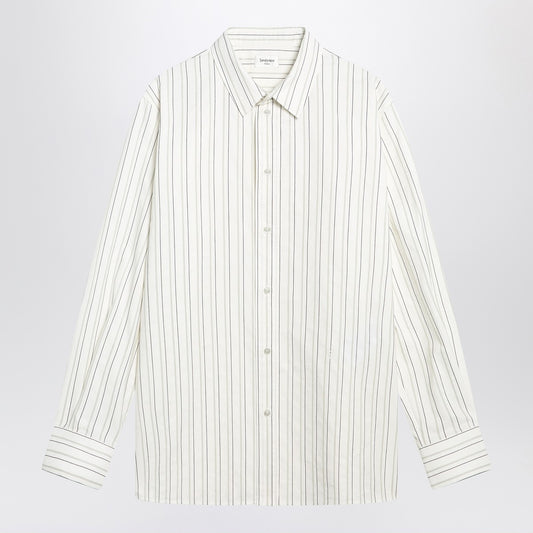 Saint Laurent White striped Cassandre shirt in cotton