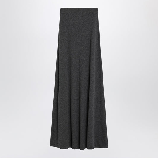 Balenciaga Long grey wool skirt