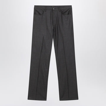 Balenciaga Grey pinstripe wool pants