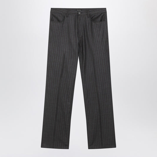 Balenciaga Grey pinstripe wool pants