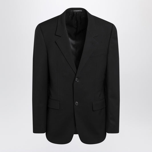 Balenciaga Black single-breasted wool jacket