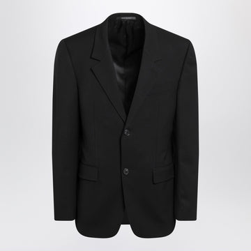 Balenciaga Single-breasted black wool jacket