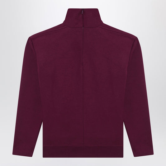 Saint Laurent Boxy purple cotton sweater