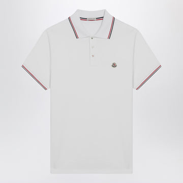 Moncler White short-sleeve polo shirt