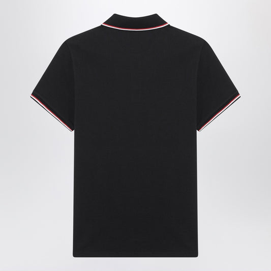 Moncler Blue short-sleeve polo shirt