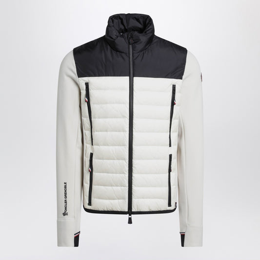 Moncler Grenoble Beige/black padded sweatshirt in Polartec