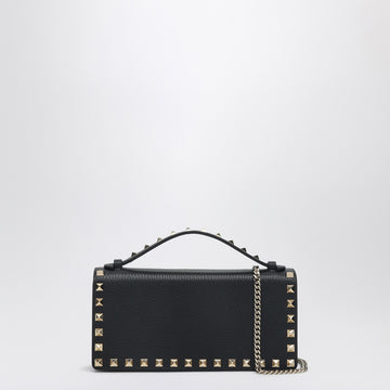 Valentino Garavani Black Rockstud chain wallet