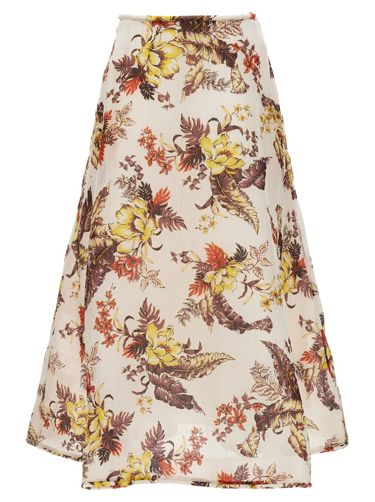 Zimmermann Matchmaker Floral Flare Skirt