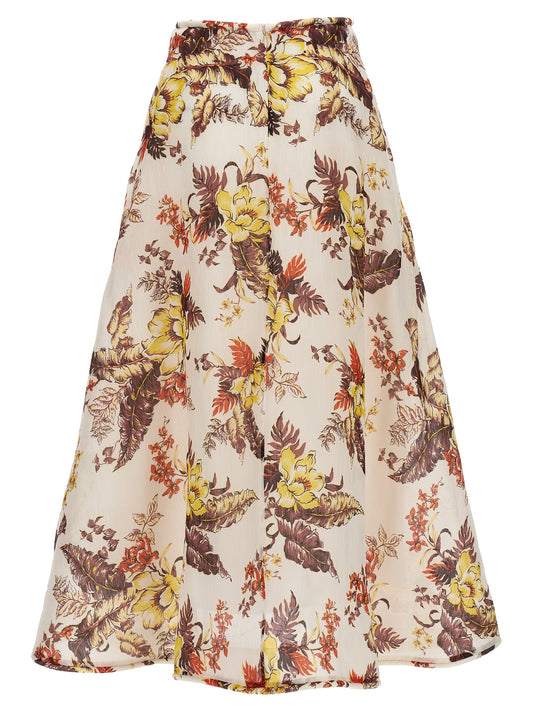 Zimmermann Matchmaker Floral Flare Skirt