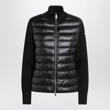 Moncler Black padded zip-up cardigan