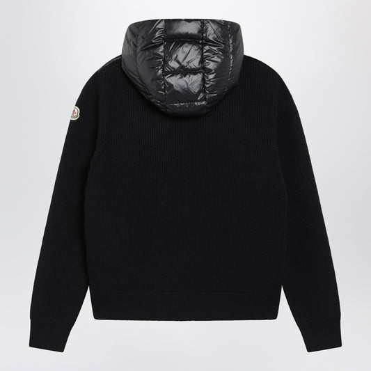 Moncler Blue padded zip-up cardigan