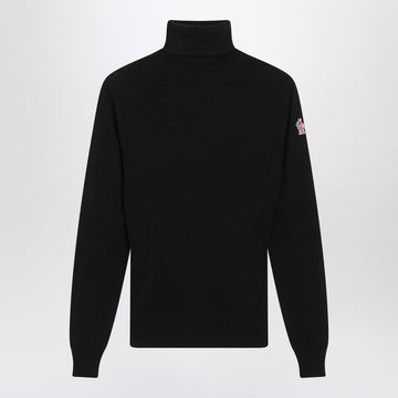 Moncler Grenoble Black wool-blend turtleneck sweater