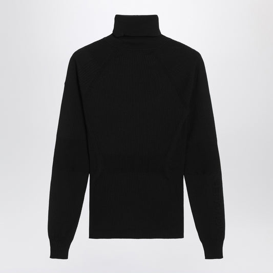 Moncler Grenoble Black wool-blend turtleneck sweater