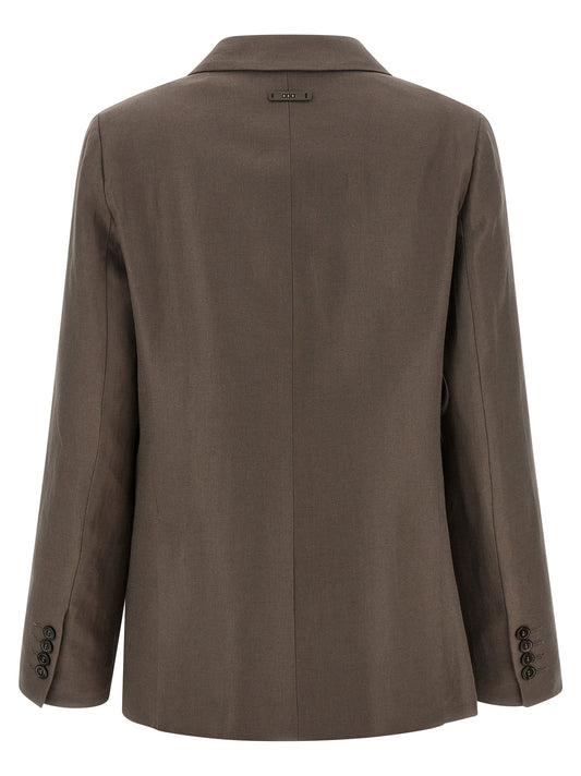Peserico Satin Linen Blazer