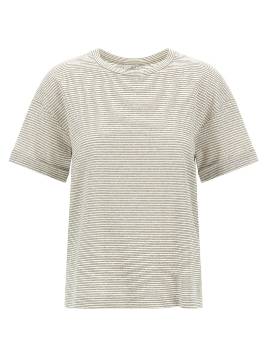 Peserico Lamé Stripes T-shirt