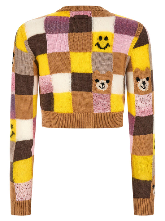 Smiley® E Moschino Teddy Bear Cardigan