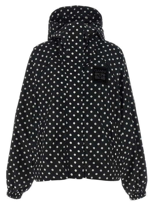 Ganni Polka Dot Anorak