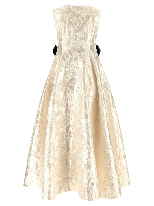 Ganni Cloque V-neck Dress