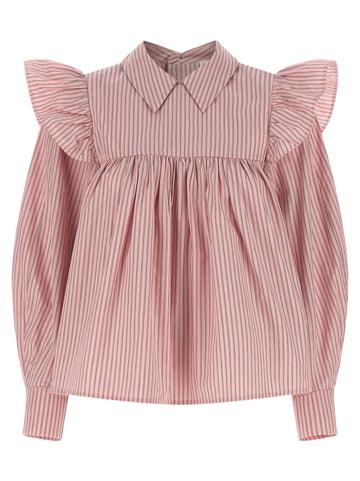 Ganni Striped Blouse