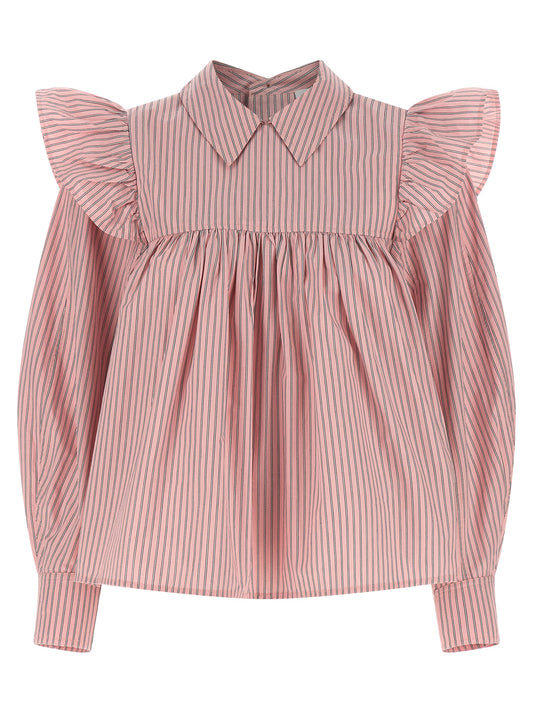Ganni Striped Blouse