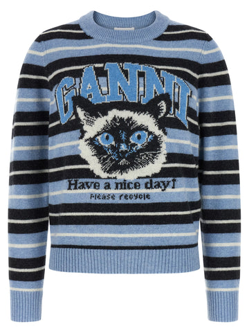 Ganni Graphic Wool Sweater