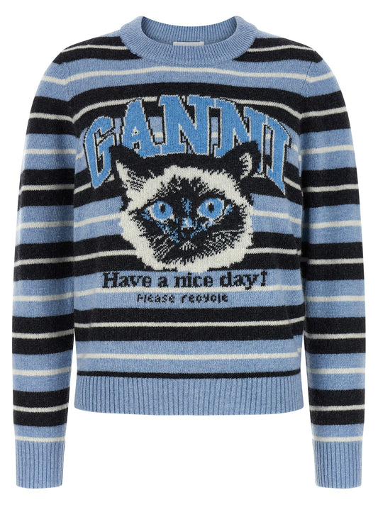 Ganni Graphic Wool Sweater