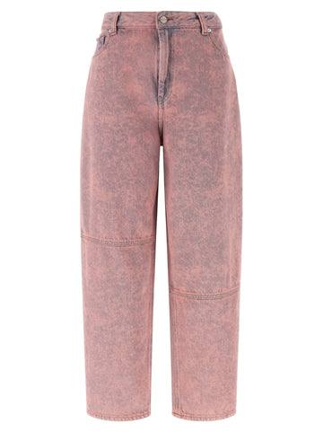 Ganni Pink Washed Stary Jeans