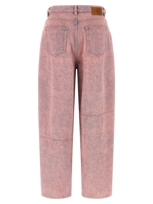 Ganni Pink Washed Stary Jeans