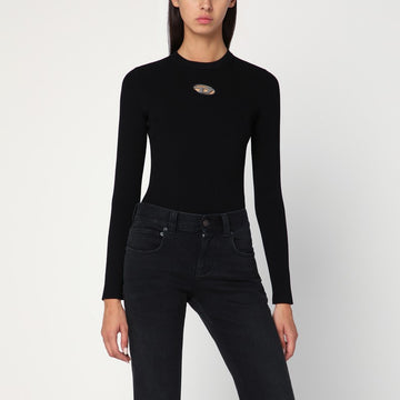 Diesel Black ribbed M-Valari sweater