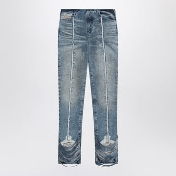 Diesel Bootcut jeans D-Ginna blue washed effect