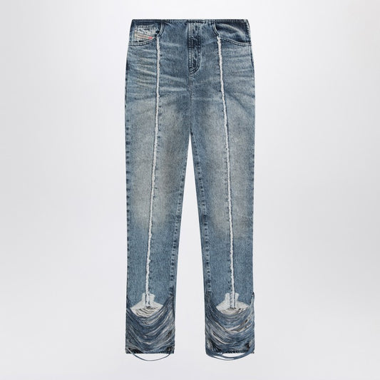 Diesel Bootcut jeans D-Ginna blue washed effect