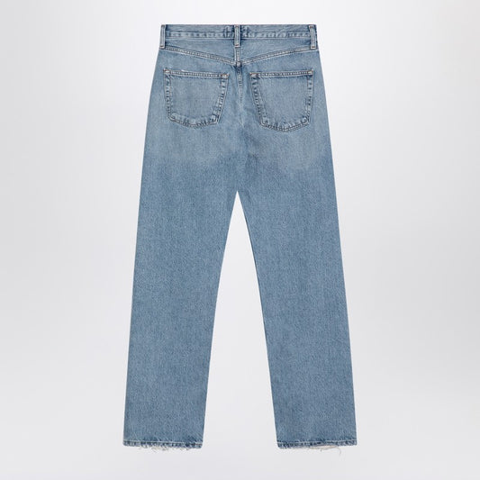 AGOLDE Light blue jeans in regenerated denim